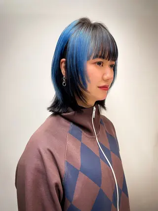 ミディアム カラー 似合わせカット /武田悠里のヘアスタイル