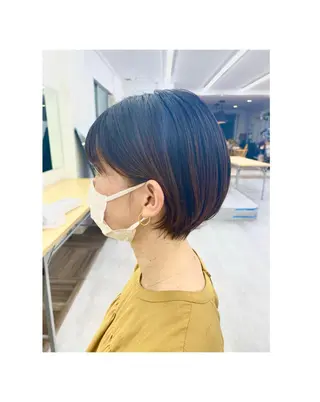 ショート カラー やました りなのヘアスタイル