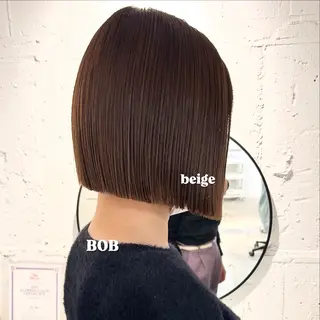 ショート カラー 切りっぱなしBOB 職人💜Anzuのヘアスタイル
