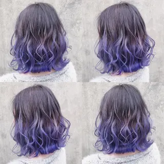 ミディアム カラー ヘアアレンジ メンズ キッズ 💟Chloe原宿店 🩶ハイトーンのヘアスタイル