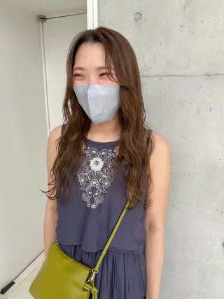 セミロング カラー "小顔カット" Fuko.のヘアスタイル