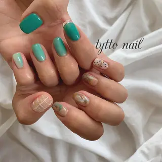 ミディアム tytto nail ❤︎‪‪eri‪‪のネイルデザイン