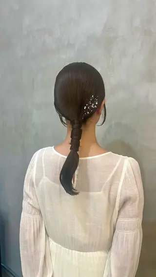 ヘアアレンジ 透明感カラー 🦙なりたりみのヘアスタイル