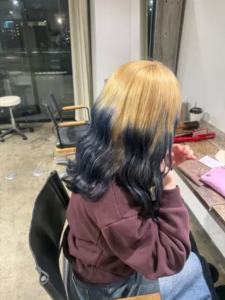 ミディアム 🫧ブリーチ/透明感 カラー/メンズ/みきのヘアスタイル