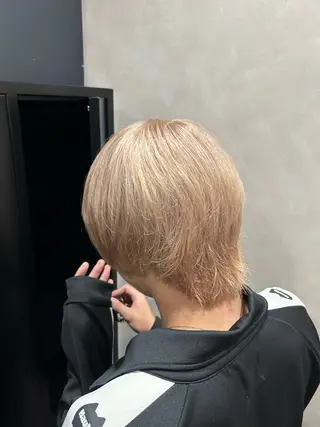 ショート カラー メンズ メンズハイトーン ホワイトカラー 彩のヘアスタイル