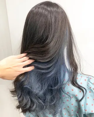 セミロング カラー 🌙HIZUKI🌙 ハイトーン 艶髪のヘアスタイル