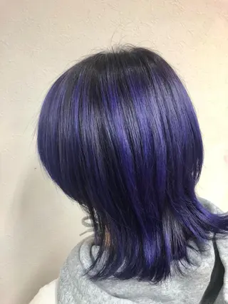 カラー ダブルスキルエクステ /羽エクステ白石宇由のヘアスタイル