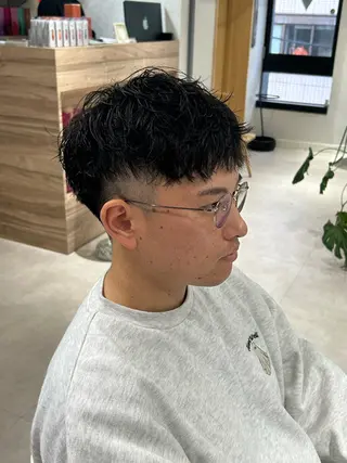 パーマ メンズ メンズカット/透明感 石山浩二のヘアスタイル