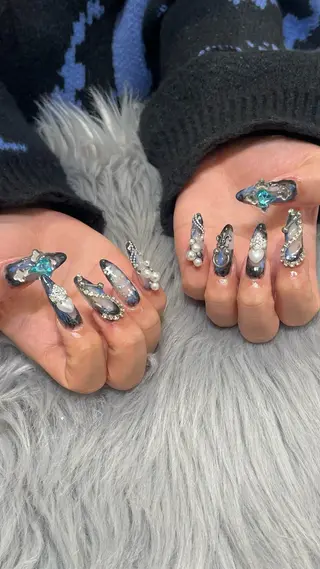 ネイル RICO Nail パーツつけ放題🌈のネイルデザイン