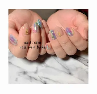 ネイル ﾈｲﾙﾙｰﾑﾘｯｶ 𝐦𝐚𝐲𝐮のネイルデザイン