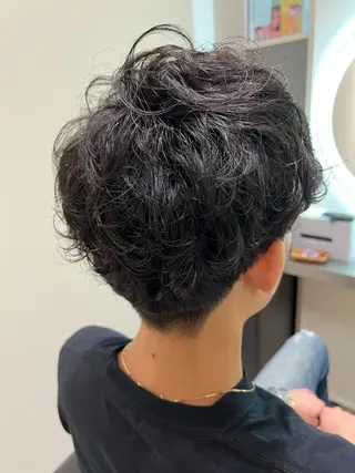 パーマ メンズ 💇🏼ショートヘア お任せ💁🏻‍♂️のヘアスタイル