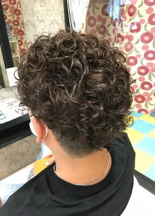 パーマ メンズ 星野 聖也のヘアスタイル