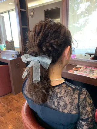 ヘアアレンジ おせ ちさとのヘアスタイル