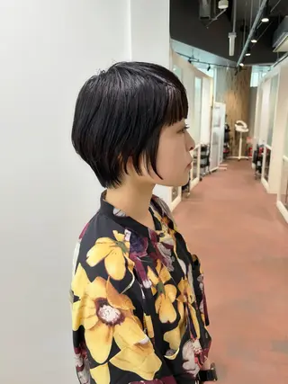 ショート カラー マンツーマン 縮毛矯正/マユコのヘアスタイル