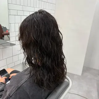 ロング パーマ 【メンズ特化】中場 健人/西梅田/北新地のヘアスタイル