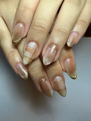 セミロング shandy nailのネイルデザイン
