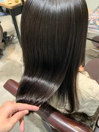 セミロング カラー ヘアアレンジ 💛髪質改善/透明感 カラー🧡reikaのヘアスタイル