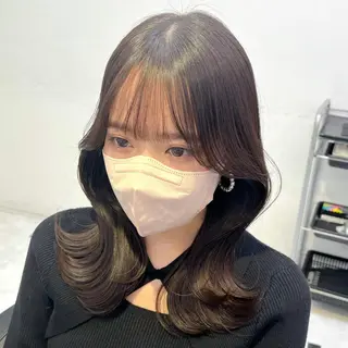 ロング カラー ヘアアレンジ 💖韓国ヘアの匠 💖TAKUMI💖のヘアスタイル