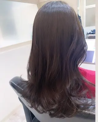 セミロング 垢抜け 雰囲気アップ ふにゅう ののかのヘアスタイル