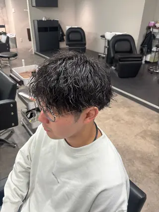 メンズ りあん/ 越谷/パーマのヘアスタイル