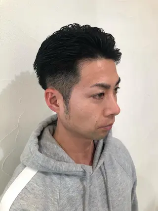 ショート カラー パーマ メンズ メンズサロン💈 吉岡陽【中野】のヘアスタイル
