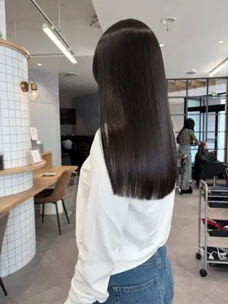 ロング 柴田樹/大人可愛い 艶髪カラー/髪質改善のヘアスタイル