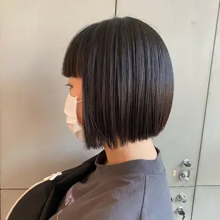 ショート カラー ｱｵﾇﾏﾐﾕ☁️ /ボブ/ハイトーン/のヘアスタイル