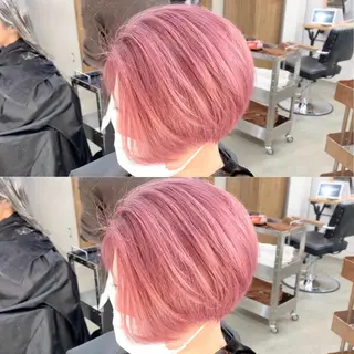 ショート カラー ヘアアレンジ ネイル マツエク・マツパ ブリーチ特化 / share 元太のヘアスタイル
