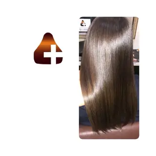 ロング カラー 髪の病院  ルーミールームのヘアスタイル
