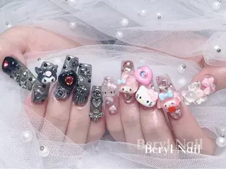 ロング Beryl Nail 新大久保のネイルデザイン