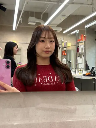 カラー 透明感ベージュ🤎 ナチュラルレイヤーのヘアスタイル