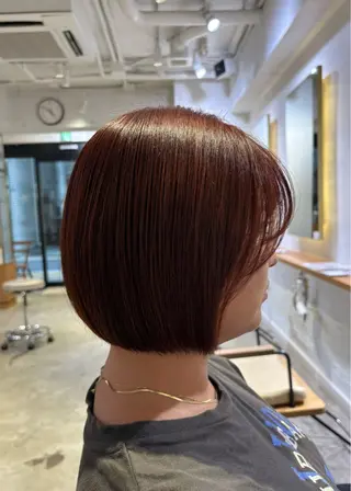 ミディアム カラー ナルカワ アユミのヘアスタイル