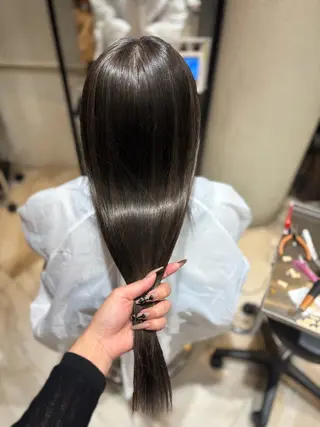 ロング カラー 大阪 梅田/ ハイトーン/エクステのヘアスタイル