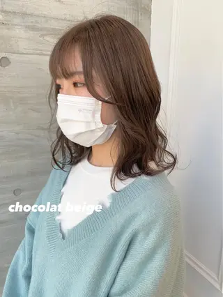 ミディアム カラー GOODDAY ヘアサロンのヘアスタイル