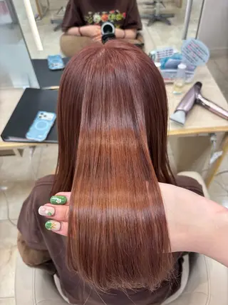 カラー 🎀暖色カラー/透明 感カラー/ひな🎀のヘアスタイル