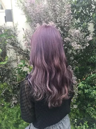 セミロング カラー 韓国ヘア🤍髪質改善 🇰🇷AKANEのヘアスタイル