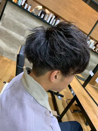パーマ メンズ 天野 開のヘアスタイル