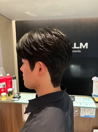 ショート パーマ メンズ カルマパーマ韓国ヘア shiryuのヘアスタイル