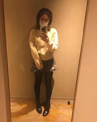 セミロング 🥛洒落髪小顔cut なら龍崎🥛のヘアスタイル