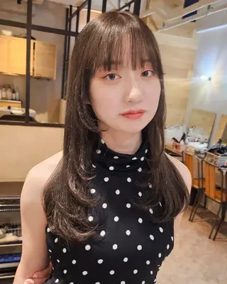 ロング Ayu🐾縮毛矯正/ ブリーチ無しカラーのヘアスタイル