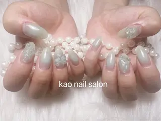 ネイル kao nail マグネット/長さだしのネイルデザイン