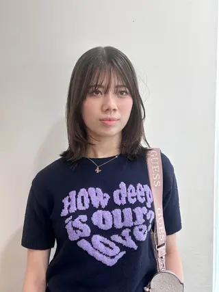 ミディアム カラー ナチュラル大人っぽい スタイル　MAORIのヘアスタイル