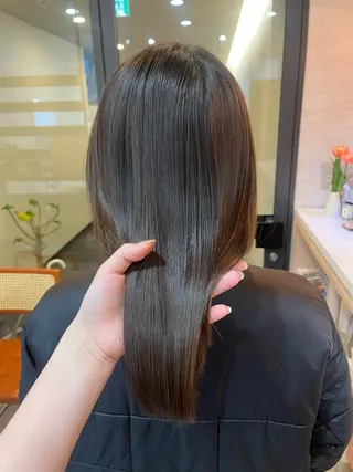 ミディアム レイヤー/暖色/ 髪質改善/永礼芳果のヘアスタイル