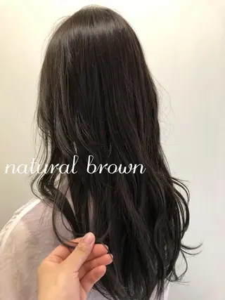 セミロング カラー 透明感カラー REIのヘアスタイル