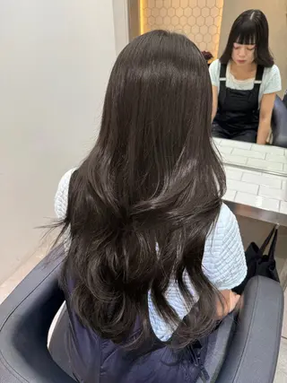 ロング ミディアムレイヤー 添田晃基のヘアスタイル