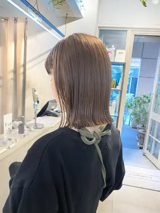 セミロング カラー Lomalia 🤍🫧/makoのヘアスタイル