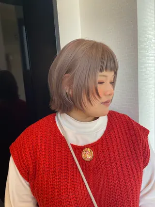 ショート カラー YUI/ ブリーチカラー🌷のヘアスタイル