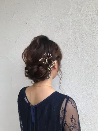 ミディアム ヘアアレンジ 山下 襟華のヘアスタイル