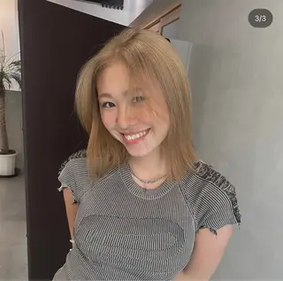 ミディアム 道場 聡夏のヘアスタイル