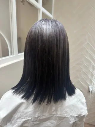 ミディアム カラー 河添 麗菜のヘアスタイル